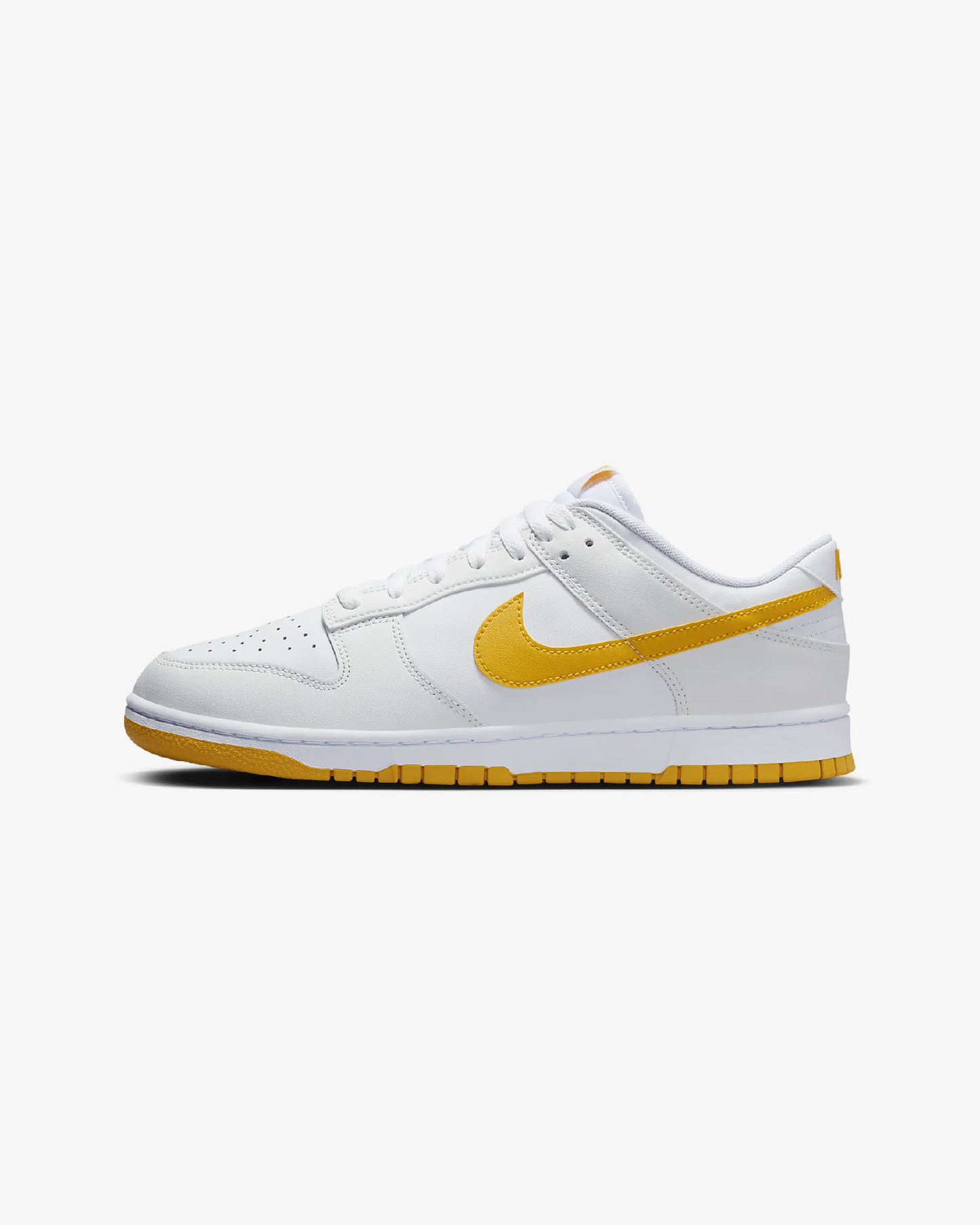 NIKE DUNK LOW RETRO "WHITE UNIVERSITY GOLD"