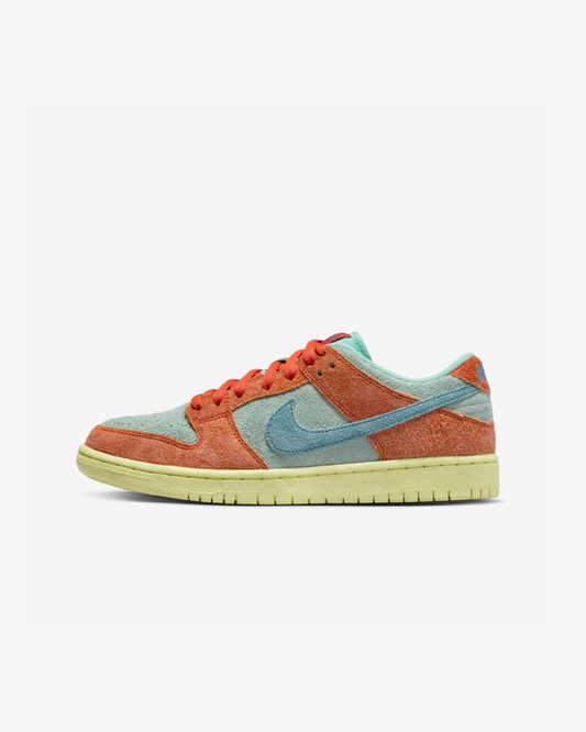 NIKE SB DUNK LOW PRO PRM - ORANGE NOISE AQUA EMERALD