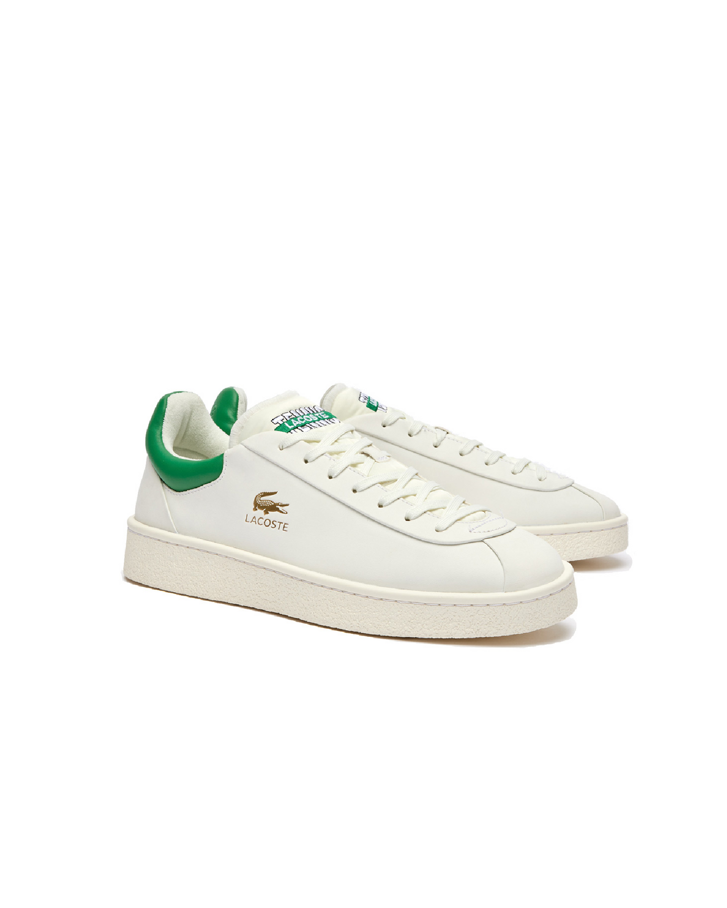 LACOSTE BASESHOT PRM 124 1 SMA - WHT/GRN