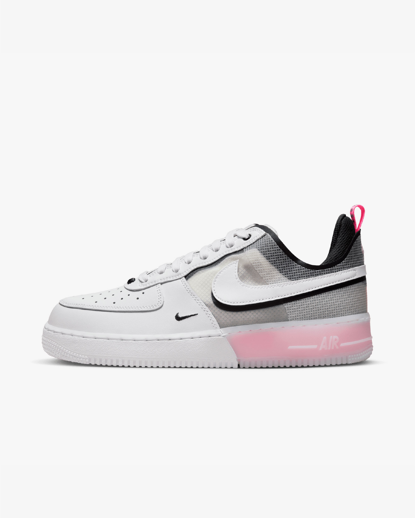 NIKE AIR FORCE 1 REACT - WHITE BLACK PINK