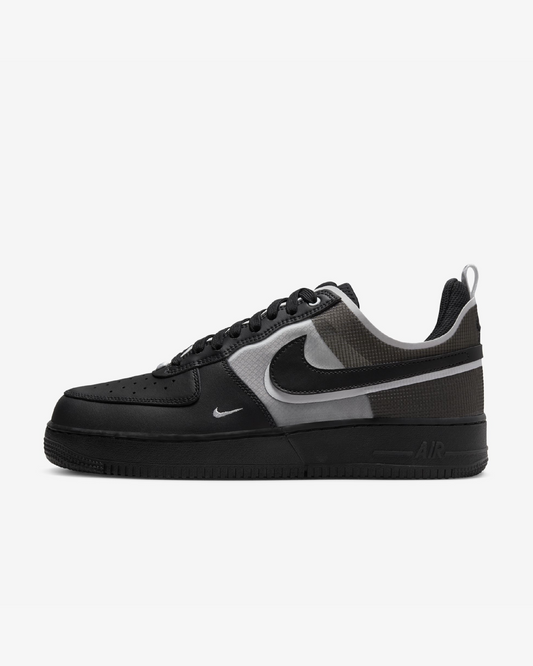 NIKE AIR FORCE 1 REACT -  BLACK WHITE NOIR